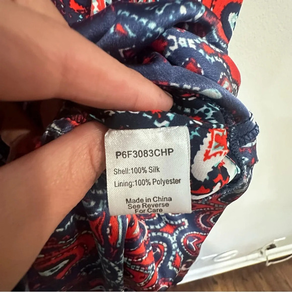 PARKER Paisley Halter Fit And Flare Dress Multi color size Small 100% Silk - Picture 11 of 14